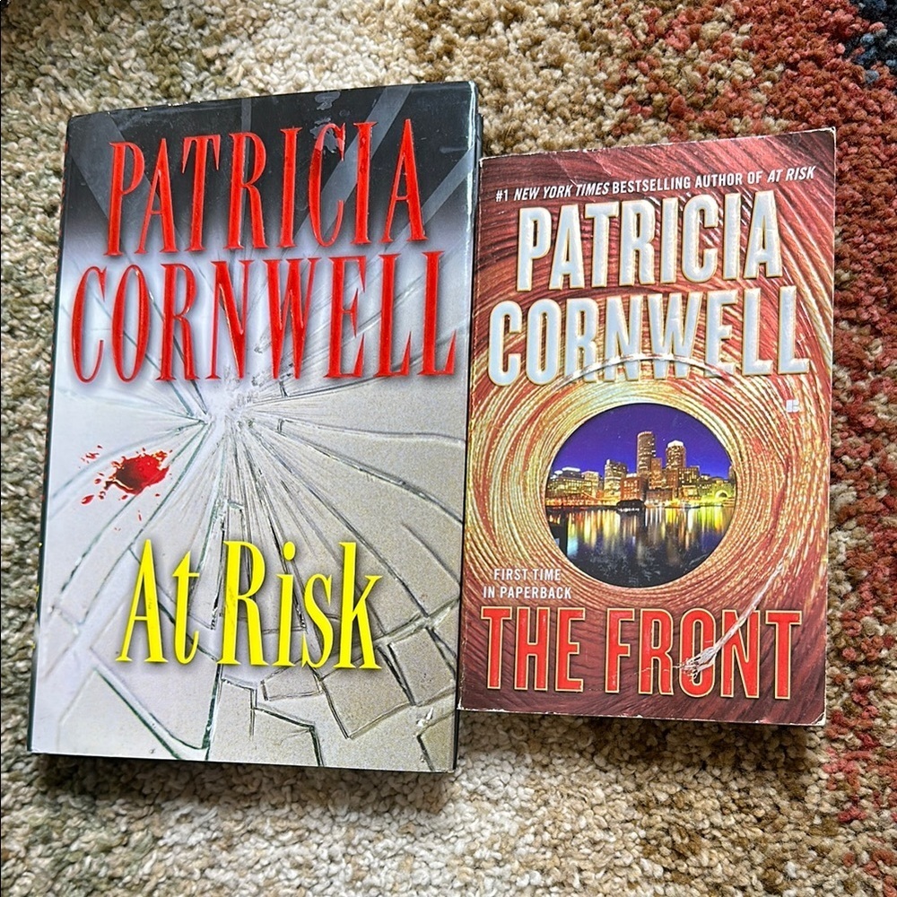 Patricia Cornwell At Risk & The Front Novels The Win Garano Series of 2 Complete